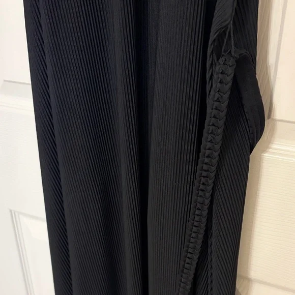 BODEN Halterneck Plisse Jersey Maxi Dress Black 12P - Picture 8 of 13